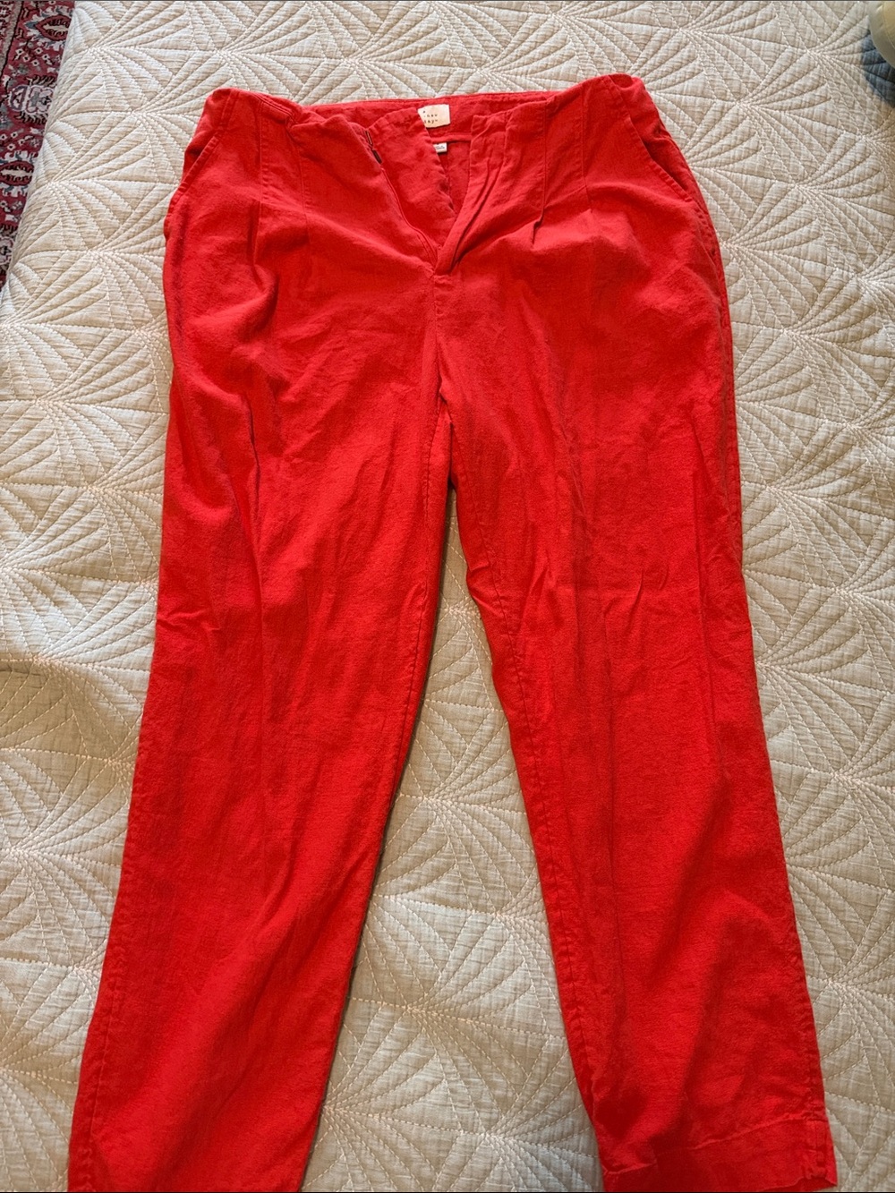 a new day Men's Bright Red Corduroy Pants